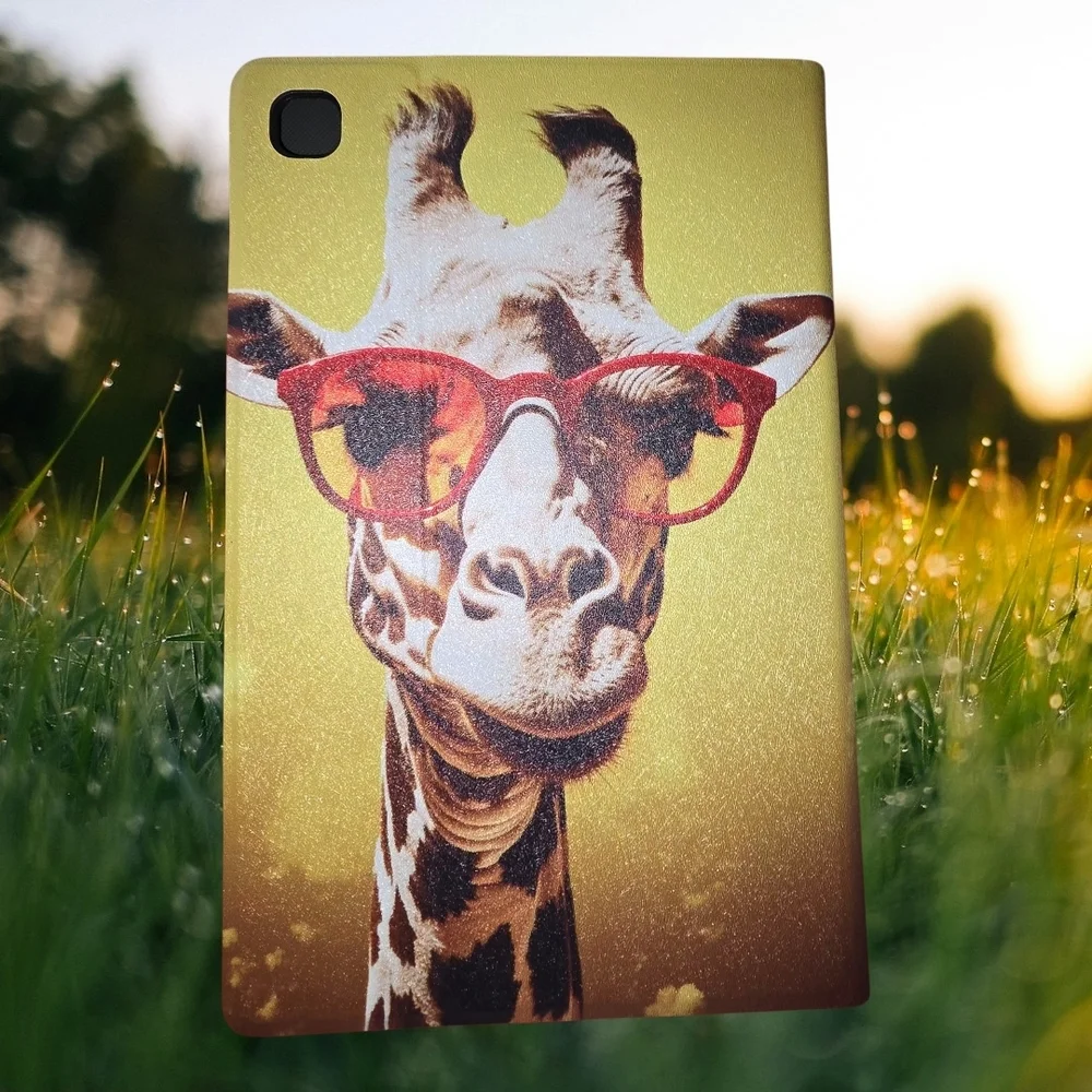 Galaxy A7 Tab Case-Giraffe with Sunglasses